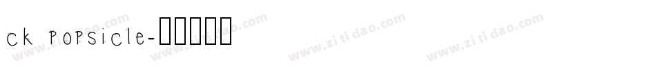 CK Popsicle字体转换